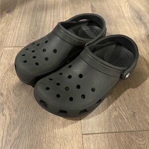 CROCS Black Loafers & Slip-Ons